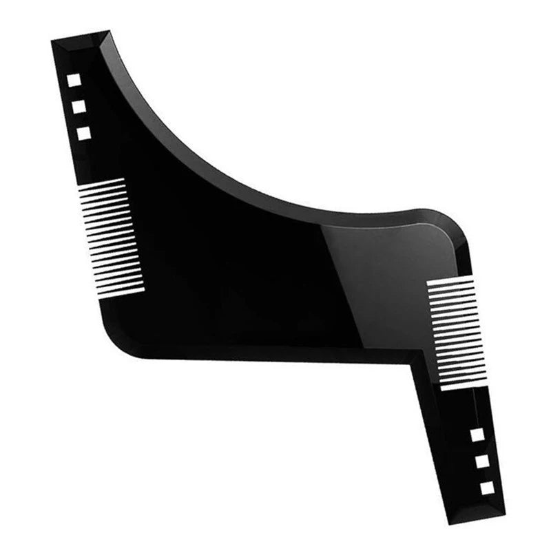 Fashion Beard Styling Template Comb New Barber Tool Mustache Symmetry Trimming Styling Stencil 3 Colors Optional Styling Comb